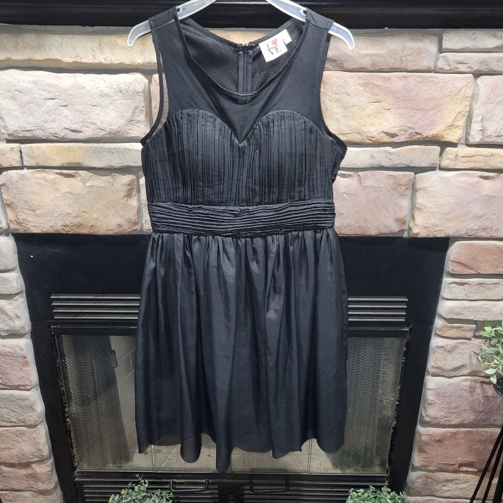 Love Point black semi-formal cocktail party dress Size M